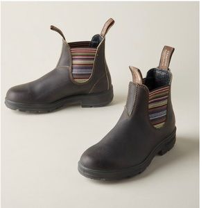 Blundstone Original Chelsea #1406 boots, US Sz 8, Stout Brown with stripe onset